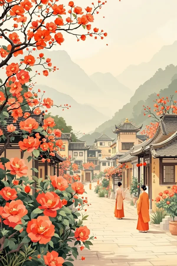 山茶花开